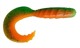 Приманка ZUB-HIBINA 140мм(5,5")-3шт, ((цвет 022) зеленый верх-оранжевый низ)