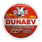 Леска Dunaev Fluorocarbon RED 0.104мм 100м