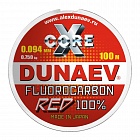Леска Dunaev Fluorocarbon RED 0.330мм 100м